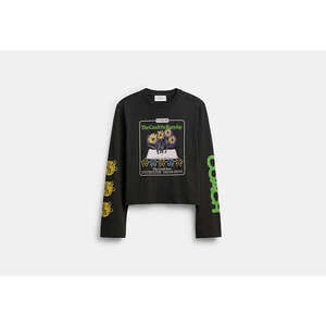 Coach Outlet Long Sleeve Graphic T-Shirt In Organic Cotton